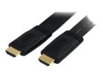 StarTech.com High Speed Flat HDMI Digital Video Cable with Ethernet 3m Black