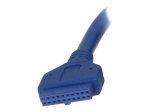 2 PORT USB3.0 A FEMALE LOW - PROFILE SLOT PLATE ADAPTER UK