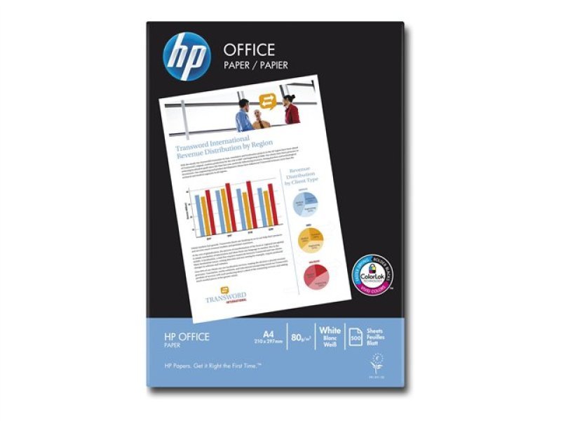 HP Office A4 80GSM Printer Paper - 500 Sheets 