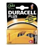 Duracell Plus AAA Alkaline Battery - 8 Pack