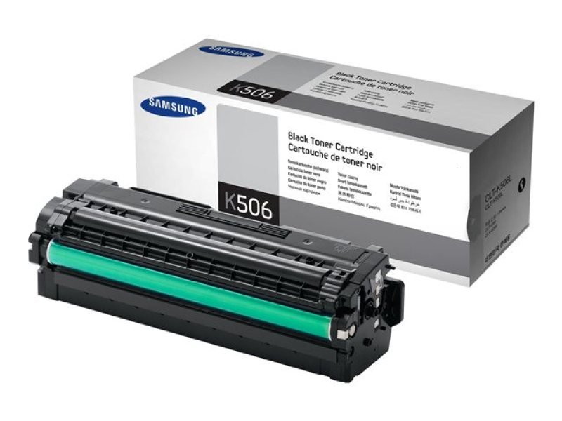 Samsung	CLT-K506L Black Original Toner Cartridge - High Yield	6000 Pages - SU171A