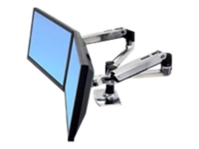 Ergotron LX Dual Side by Side Arm   Mounting kit  Ebuyer