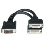 C2G, LFH-59 Male to 2 DVI-I Female Cable