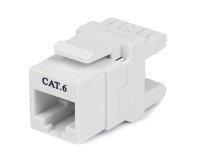 Startech 180° Cat 6 Keystone Jack Rj45 Ethernet Cat6 Wall Jack 110 Type (white)