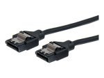 StarTech Latching Round SATA Cable Black 12inches