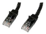 Startech Black Gigabit Snagless RJ45 UTP Cat6 Patch Cable - 0.5m Patch Cord