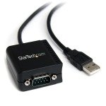 StarTech.com 1 Port USB to Serial RS232 Adapter - FTDI - USB to RS232 Hub