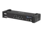 Aten 4 Port Dual-link Dvi / Usb 2.0 Kvmp Switch With Audio Support (2 Kvm Cables Included)