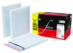 PLUS FABRIC GUSSET ENV PEEL C4 WHT PK100