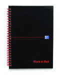 Blk N Red Wirnbk A5 140 Pages Ft/idxed - 5 Pack
