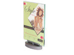 DEFLECTO A4 SWIVEL SIGN HLDR CLR