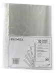 Q-Connect Cut Flush Folder A4 (Pk 100) Clear