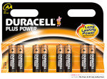 Duracell Plus AA Alkaline Battery - 8 Pack