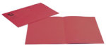 Q Connect Sq Cut Folder Mwt Red - 100 Pack