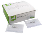 Q CONNECT PIN BADGE 54 X 90MM PK50