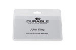 Durable Visitors Badge 60x90mm Landscape 50 Pack