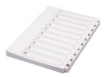 Concord Index Unpnchd A4 1-10 Wht 75201 - 10 Pack