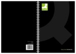 Qconnect Wirebound A5 Hardback Black - 3 Pack