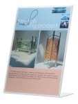 Q-Connect Slanted Sign Holder L-Shape A5