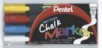 PENTEL CHALK MARKERS PK4 ASST