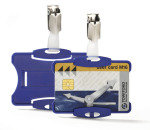 Durable Security Pass Holder Blue 25 Pack