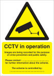Extra Value Self-Adhesive A5 CCTV In Operation Sign