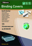 Fellowes Earth Binding Cover Clear 100 Pack