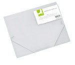 Q CONNECT ELASTICATED FOLIO CLEAR