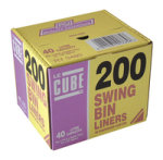 LE CUBE SWING BIN LINERS PK200