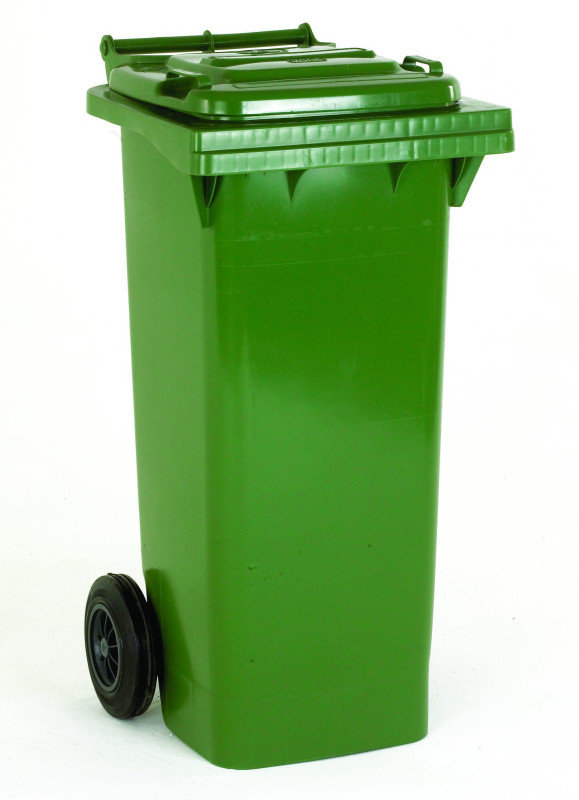 FD REFUSE CONTAINER 140L 2 WHLD GRN 33 | Ebuyer.com