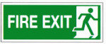 FIRE EXIT RIGHT 150X300MM S/A E98A/S