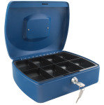Q Connect 10 Inch Cash Box - Blue