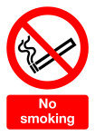Extra Value Self Adhesive A5 Safety Sign - No Smoking