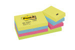 3M POSTIT ENERGETIC COLOURS PK12 38X51MM