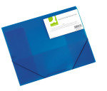 Q CONNECT ELASTICATED FOLIO BLUE