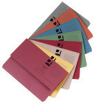Q CONNECT DOCUMENT WALLET FC ASST PK50