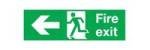 FIRE EXIT LEFT 150X450MM S/A E97A/S