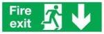 FIRE EXIT DOWN 150X450MM S/A E100A/S