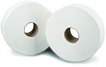 2Work White 76mm Core 2-Ply Jumbo Roll (Pack of 6)