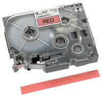 Brother TZe421 Laminated adhesive tape- Black on Red