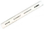 Q-Connect Ruler Shatterproof 300mm Clear