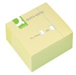 Q CONNECT QUICK STICKY NT 75X75 CUBMM YL