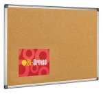 BI OFFICE CORK BOARD 600X900 ALUM FRAME