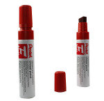 Pentel M180 Jumbo Red Chisel Tip Marker (Pack of 6)