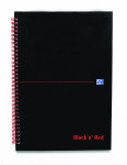 Blk N Red Wirnbk A4 140 Pages Ft Perfor - 5 Pack