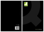 Qconnect Wirebound A5 Pp Black - 3 Pack