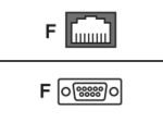 Cyclades RJ45 to DB9F cross converter