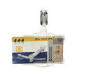 Durable Dual Security Pass Holder With Clip For 2 ID Cards Transparent 25 Pack