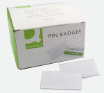 Q CONNECT PIN BADGE 40 X 75MM PK100