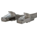 StarTech.com CAT6a Cable - 3 m Gray Ethernet Cord - Shielded - STP CAT6a Patch Cord